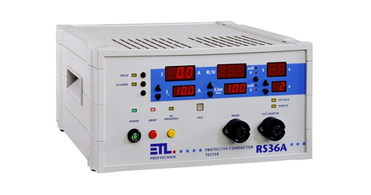 ETL - Schutzleiterprüfgerät RS36A - < 12 V AC / 10 A / 1 - 500 mOhm