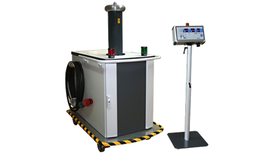 ETL - Mobile Prüfanlage ZPA - 100 kV AC / 200 mA / 20000 VA mit Öltrafo und U-Teiler